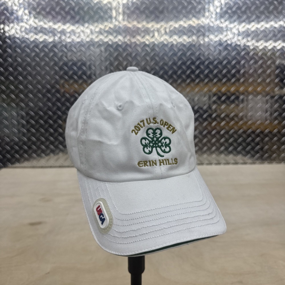 2017 US Open Erin Hills White Ball Cap Hat Adjustable Baseball Adult USGA NEW